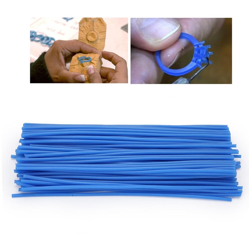 Kodrily Casting Wax Lines, 2.5mm Diameter Round Wax Line Wire, Jewelers Lost Casting Kit Supplies, Moulding Materials Jewelry Making Gold Tool for Goldsmith, Blue - Image 2